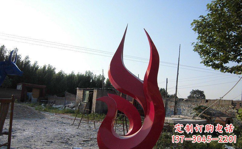 青海广场不锈钢抽象凤凰雕塑_1 (2)