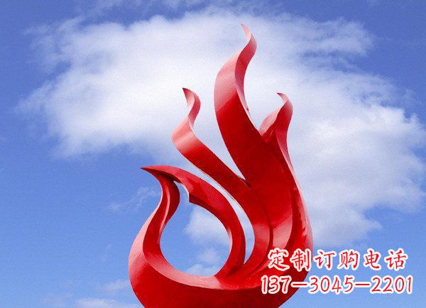 青海广场不锈钢凤凰雕塑 (2)