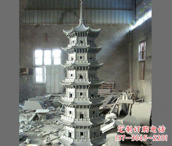 青海多层宝塔石雕,让您的景观更加出彩
