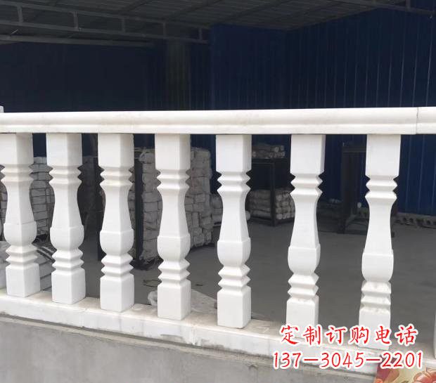 青海汉白玉欧式栏杆雕塑,精美绝伦
