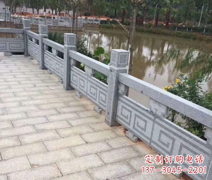 青海中领雕塑护城河建筑石雕栏板
