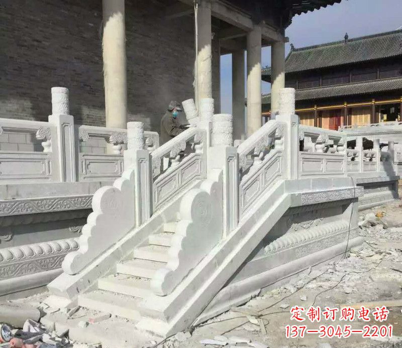 青海大理石栏板石雕,精美绝伦,让建筑锦上添花