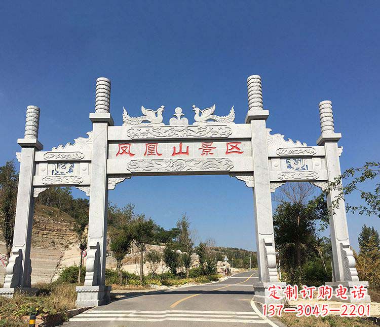 青海中领雕塑:高质量牌坊石雕