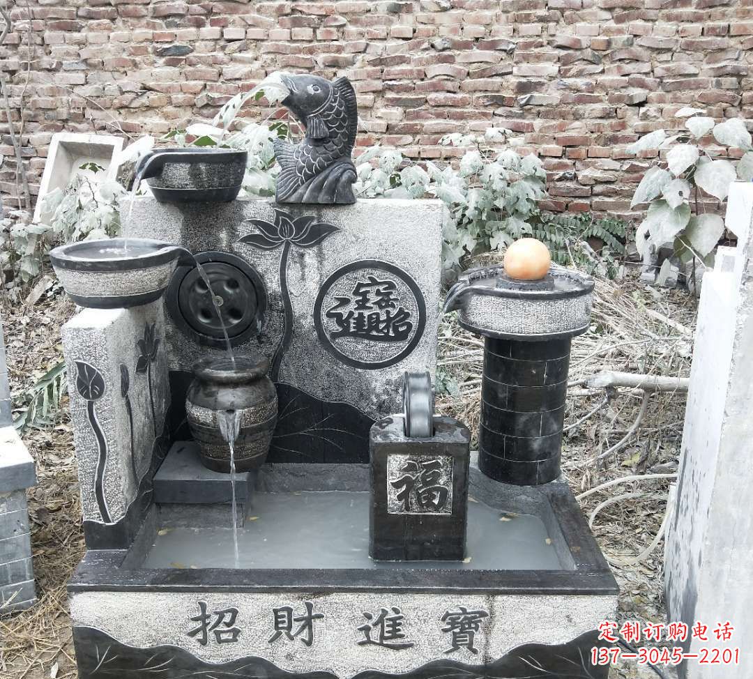 青海领雕水池雕塑:定制你的招财水池