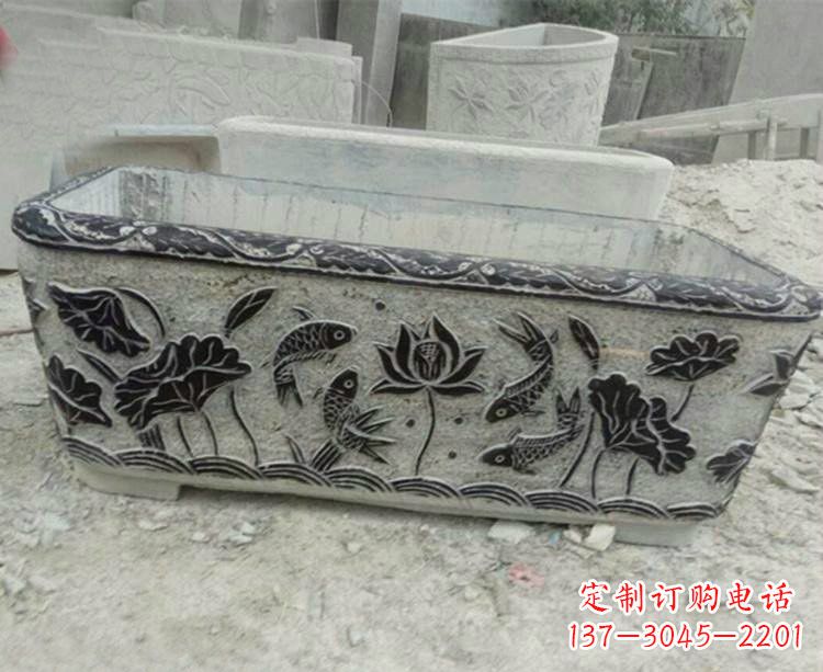 青海浮雕仿古式水缸雕塑,令人惊艳