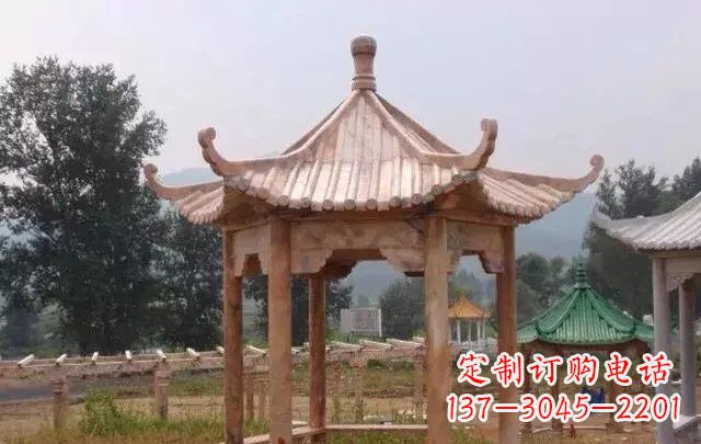 青海营造古朴悠然的凉亭石雕