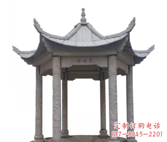 青海精美凉亭石雕–精细雕刻制作精致的艺术品