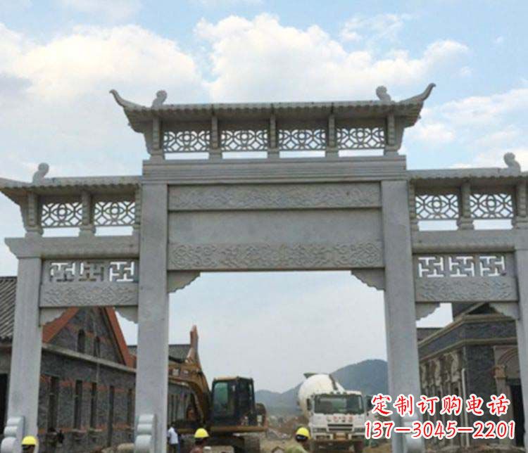 青海牌坊大理石石雕:显露美丽的古典风情