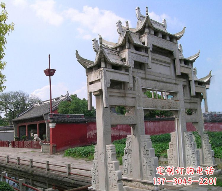 青海专业大型牌坊石雕制作