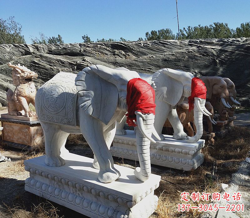 青海石雕大象别墅，集象美于一体