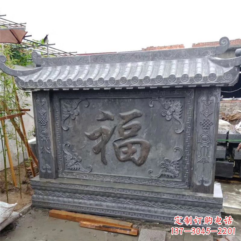 青海中领雕塑：福字雕塑，点缀婚房庭院