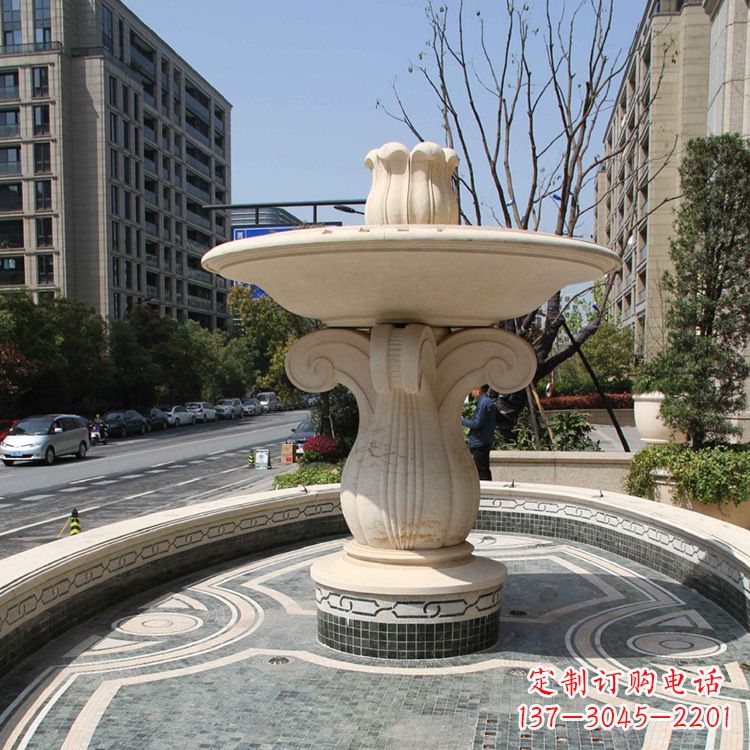 青海流动的华丽,石雕欧式喷泉雕塑
