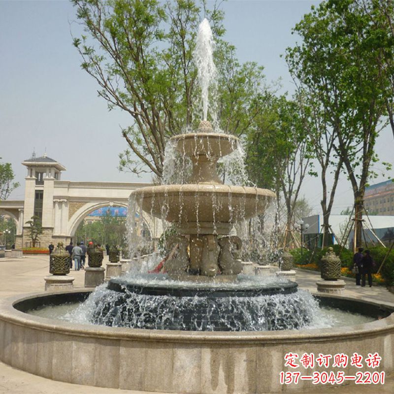 青海石雕音乐喷泉