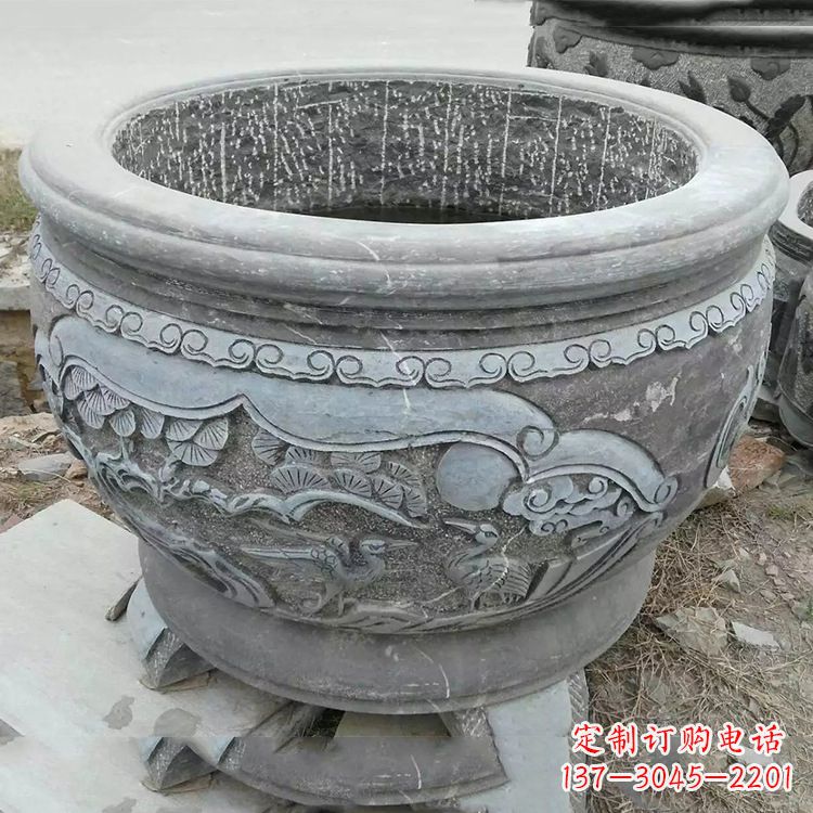 青海石刻园林鱼缸