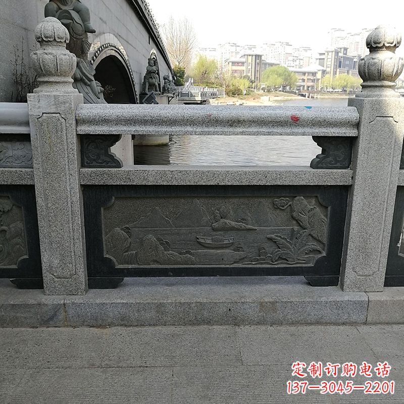 青海石栏板雕刻