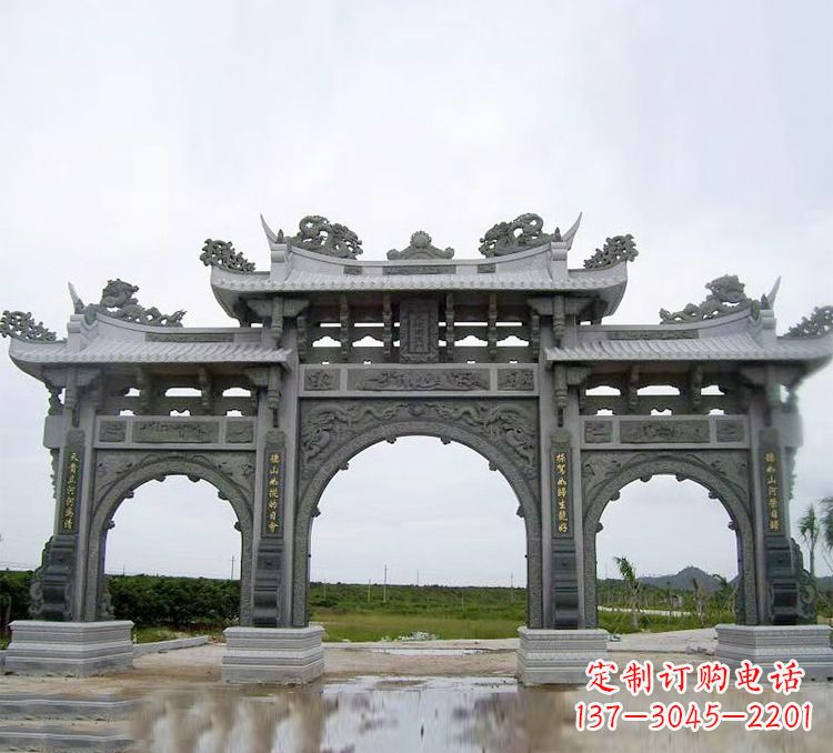 青海石牌坊 楼