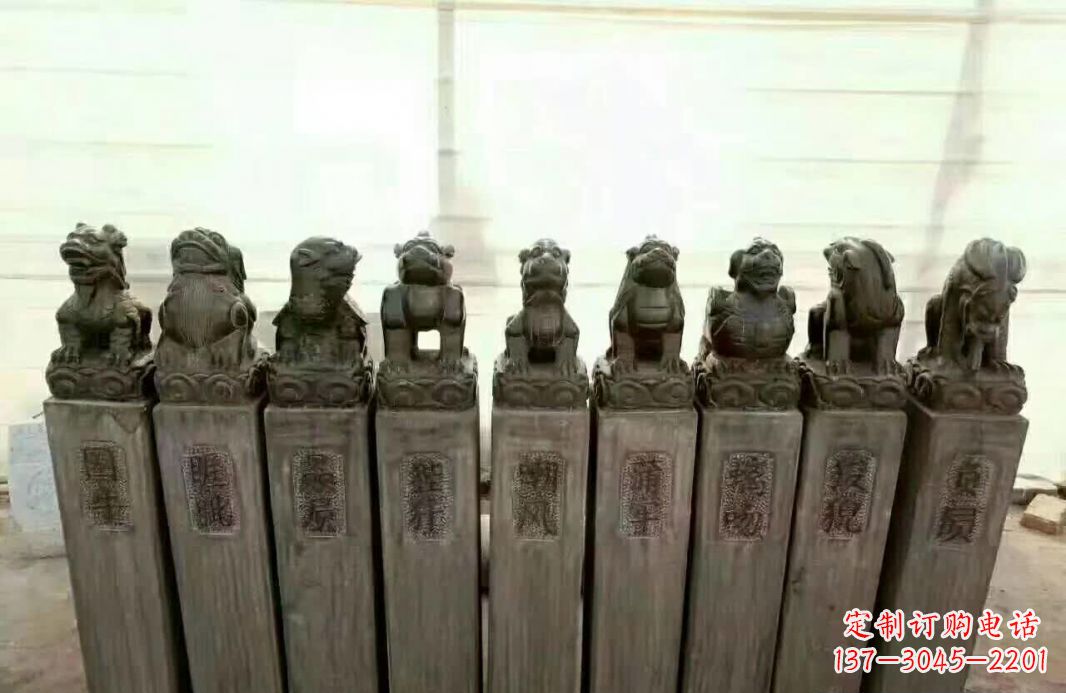 青海栓马桩石雕