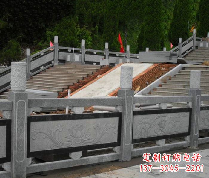 青海寺庙景观仿古石栏板 (2)