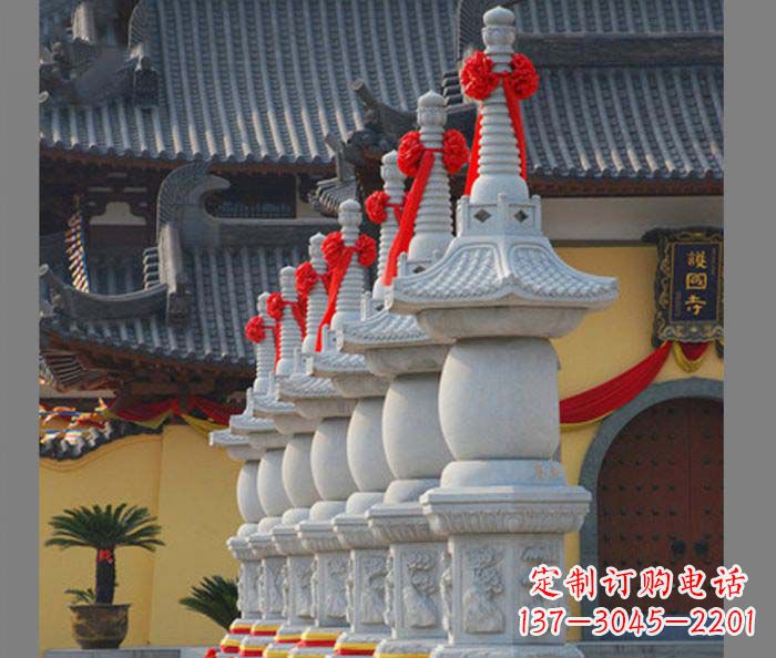 青海寺庙景观舍利塔石雕