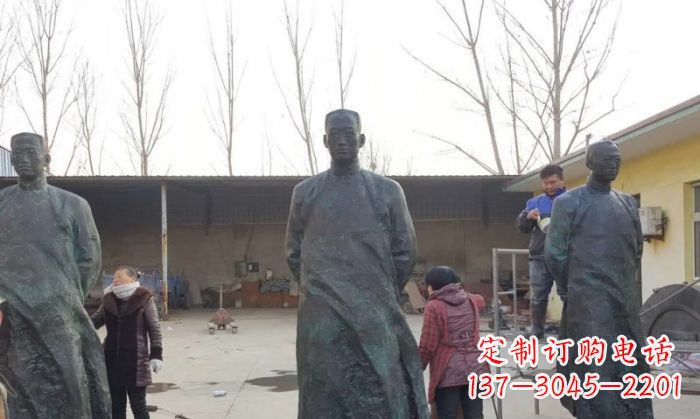 青海陶行知人物铜雕 (3)