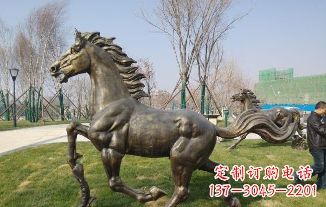 青海铜雕奔马