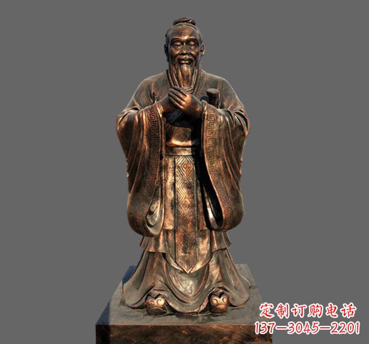 青海铜雕古代名人孔子