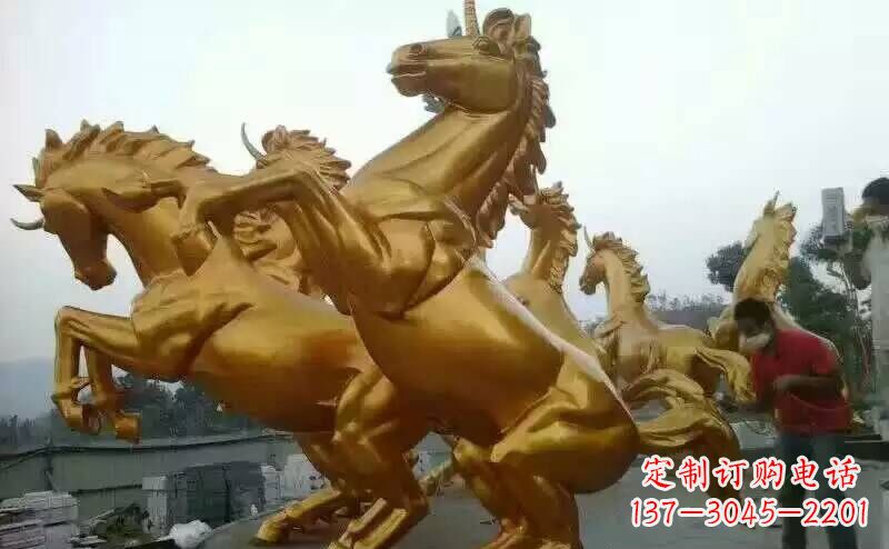 青海铜雕广场飞马雕塑