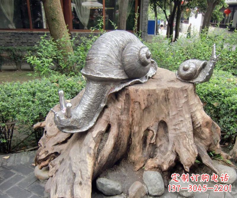 青海铜雕母子蜗牛
