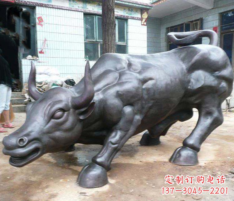 青海铜雕牛广场动物景观摆件 (3)