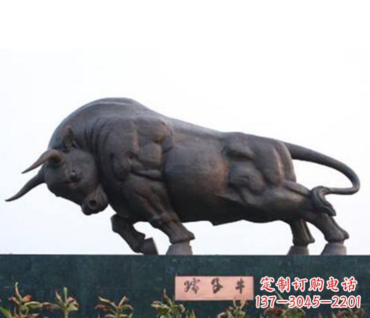 青海铜雕孺子牛动物雕塑