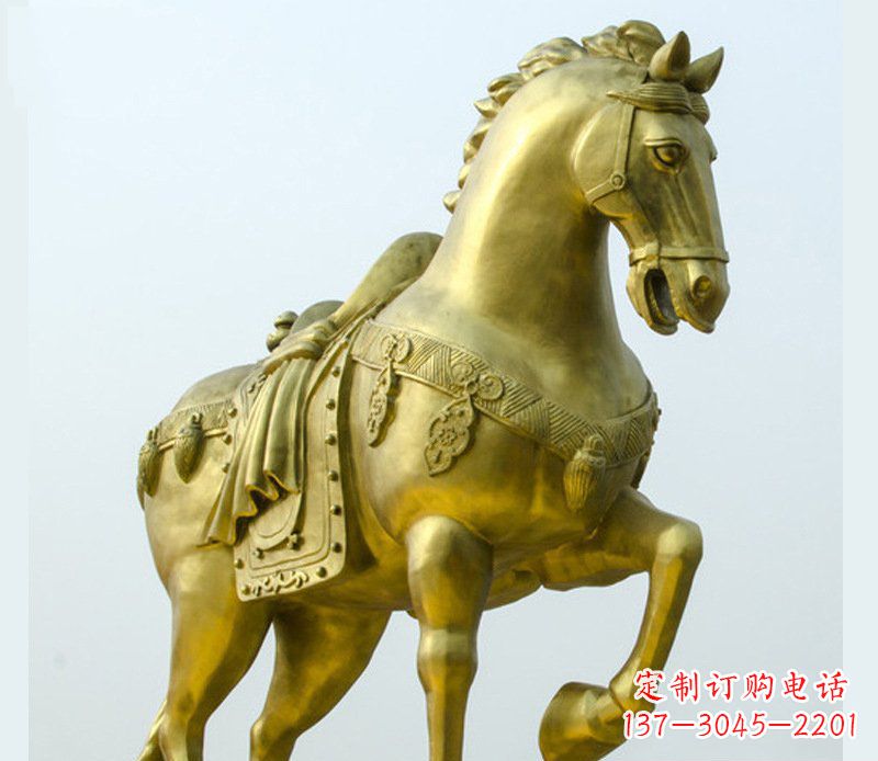 青海铜雕商场招财动物马雕塑