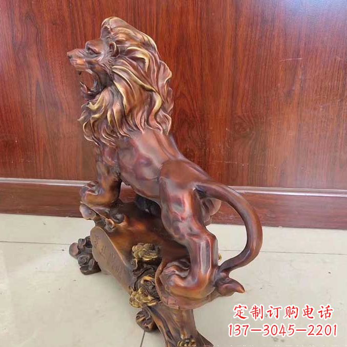 青海铜雕狮子动物雕塑摆件