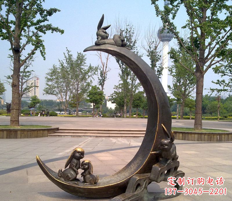 青海兔子铜雕