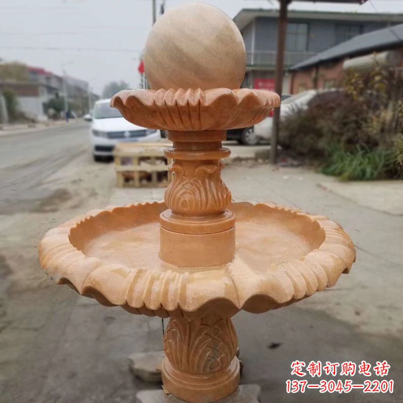 青海晚霞红风水球