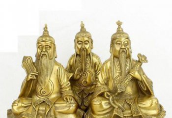 青海三清祖师神像铜雕，古典经典展现