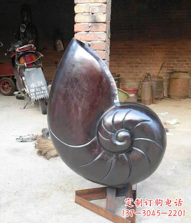 青海蜗牛公园景观动物铜雕