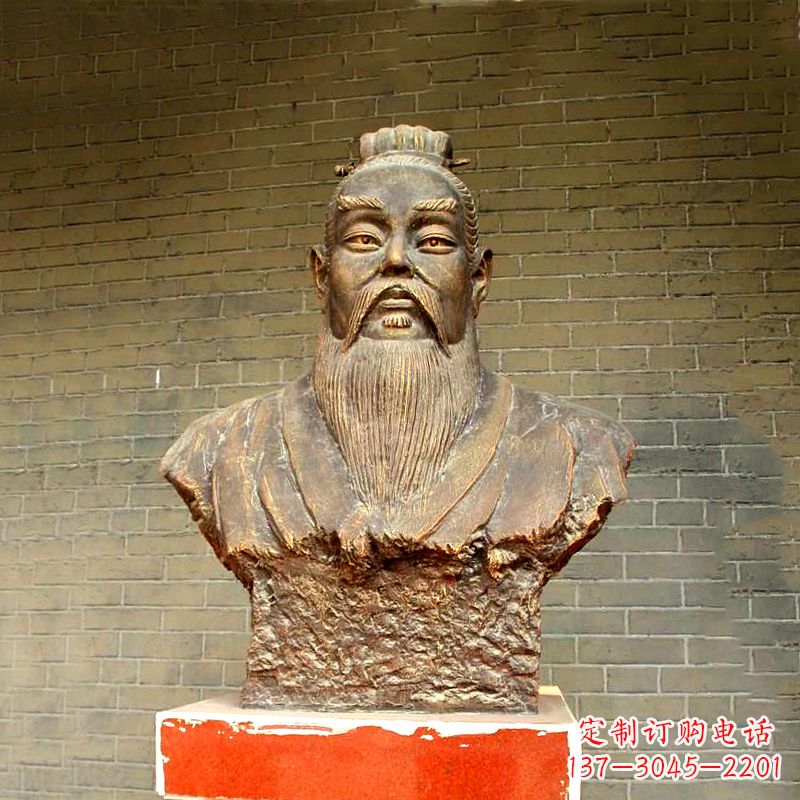 青海五帝之帝喾半身像胸像雕塑