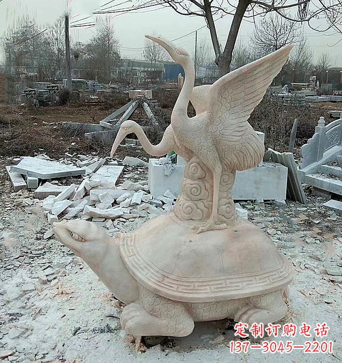 青海仙鹤石材雕塑