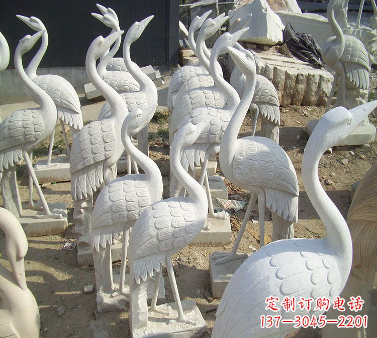 青海仙鹤石雕石雕