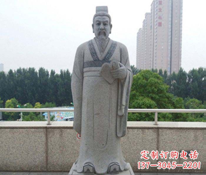 青海先秦法家代表人物商鞅石雕