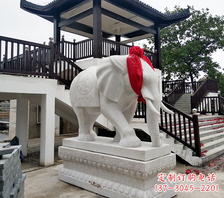 青海小孩大象石雕