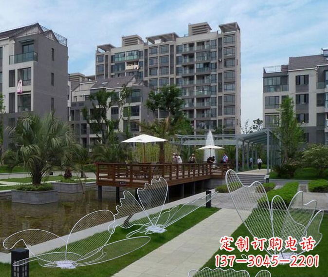 青海小区不锈钢镂空蝴蝶雕塑