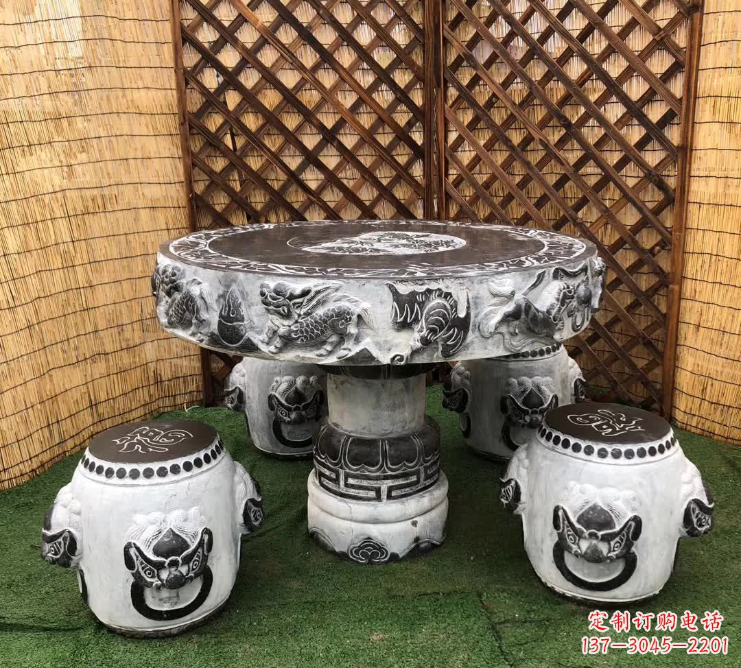 青海小区休闲创意石桌凳