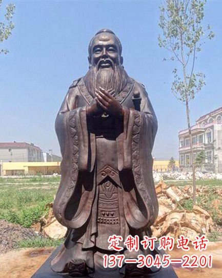 青海校园孔子雕像 (2)
