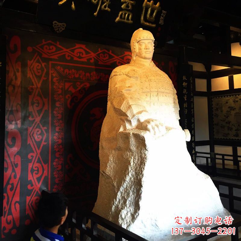 青海英雄盖世楚霸王石雕像