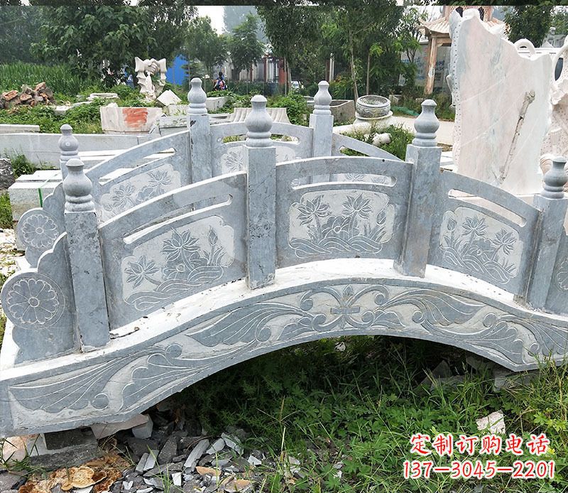 青海园林仿古石拱桥景观石雕 (3)