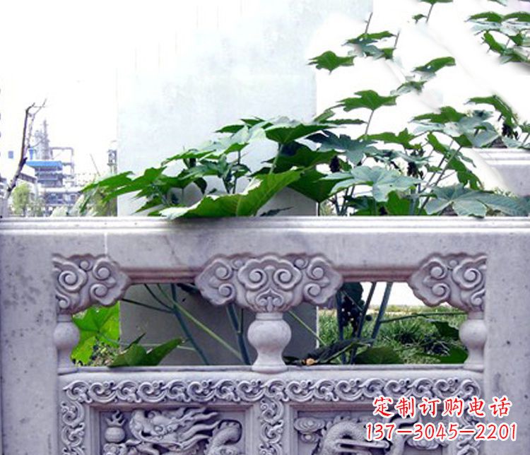 青海园林仿古石栏板景观石雕 (6)