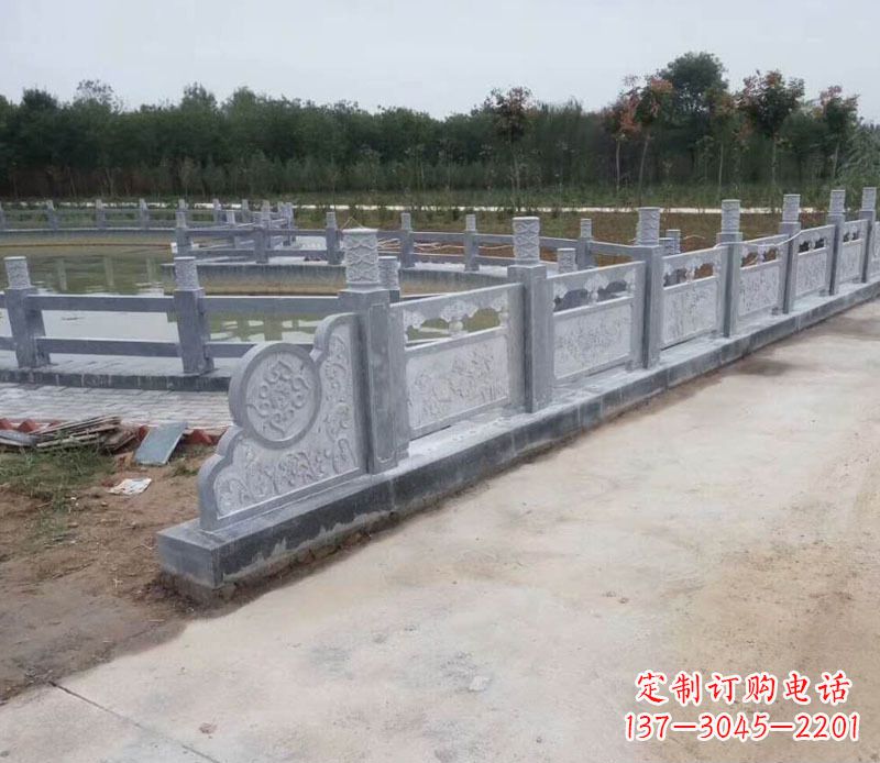 青海园林仿古石栏板景观石雕 (11)