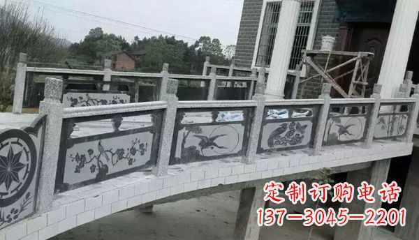 青海园林仿古石栏板景观石雕 (10)