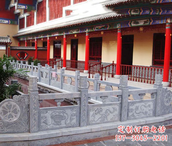 青海园林仿古石栏板景观石雕 (12)